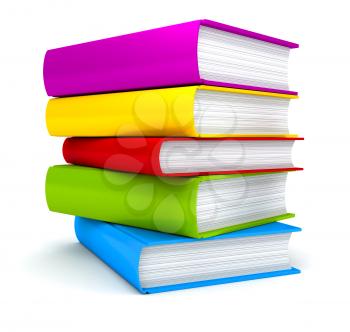 Royalty Free Clipart Image of a Stack of Books