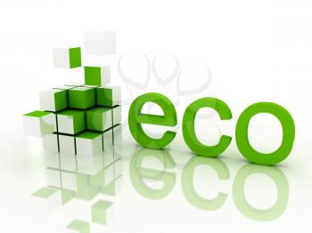 Royalty Free Clipart Image of an Eco Concept