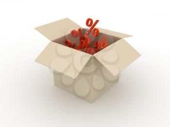 Royalty Free Clipart Image of a Box