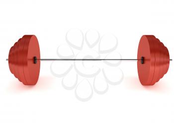 Royalty Free Clipart Image of a Barbell