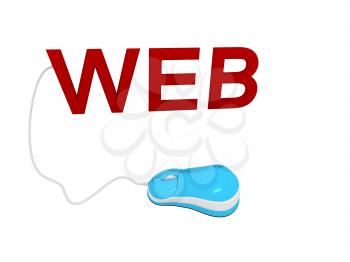 Royalty Free Clipart Image of the Word Web