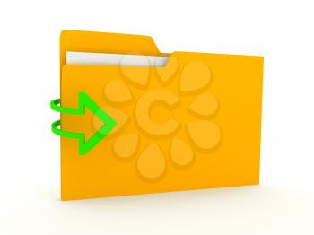 Royalty Free Clipart Image of a Folder