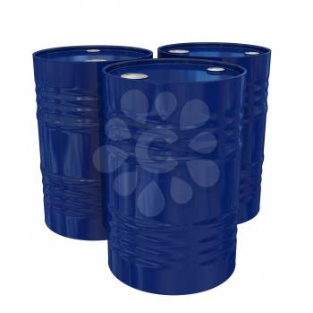 Royalty Free Clipart Image of Fuel Drums