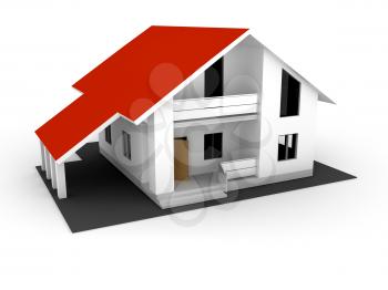 Royalty Free Clipart Image of a House