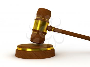 Royalty Free Clipart Image of a Gavel