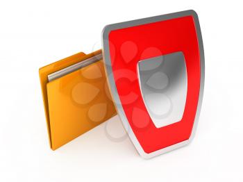 Royalty Free Clipart Image of a Folder