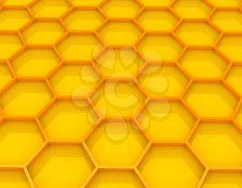 Royalty Free Clipart Image of a Honeycomb Background