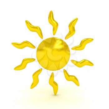 Royalty Free Clipart Image of a Sun