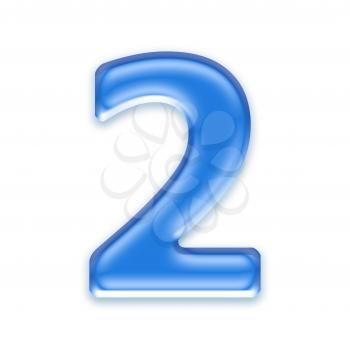 Royalty Free Clipart Image of a Number Two