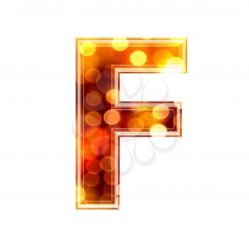 Royalty Free Clipart Image of a Letter 'F'