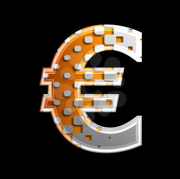 Royalty Free Clipart Image of a Euro