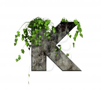 Royalty Free Clipart Image of a Letter 'K'