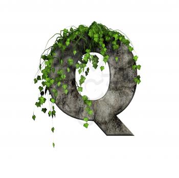 Royalty Free Clipart Image of a Letter 'Q'