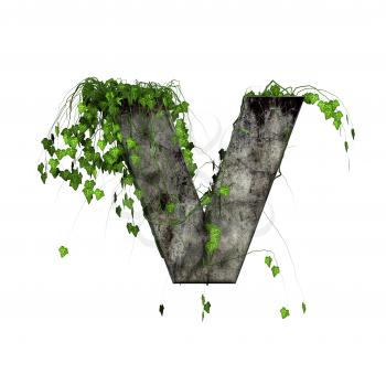 Royalty Free Clipart Image of a Letter 'V'