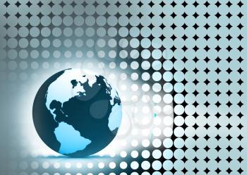 Royalty Free Clipart Image of an Earth Background