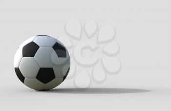 Royalty Free Clipart Image of a Soccer Ball