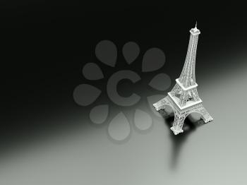 Royalty Free Clipart Image of the Eiffel Tower