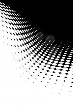 An abstract wavy halftone background