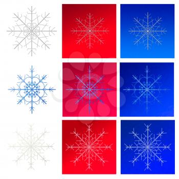 Royalty Free Clipart Image of Snowflakes