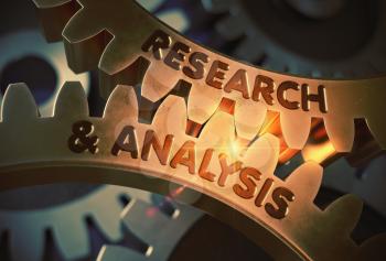 Research And Analysis Golden Gears. Research And Analysis on Mechanism of Golden Metallic Gears with Lens Flare. 3D Rendering.