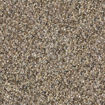 Seamless Tileable Texture of Surface Covered with Small Dark and Light Stones.