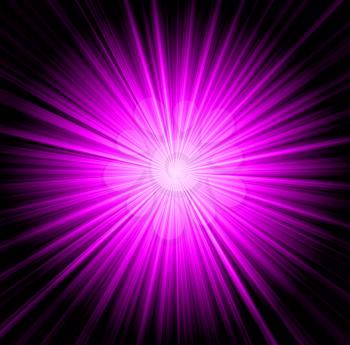 Starburst background, sunbeams going in all directions, pink and black