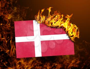 Flag burning - concept of war or crisis - Denmark