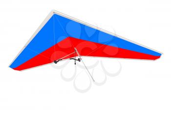 Hang glider isolated on a white background