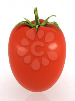 tomato on a white background