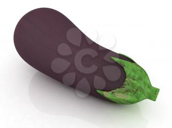 eggplant on a white background