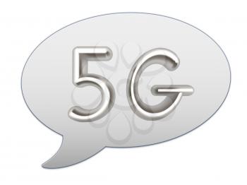 messenger window icon. 5g modern internet network