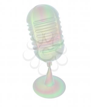 3d rendering of a microphone