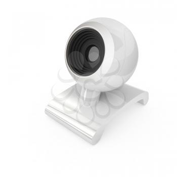 Web-cam on a white background