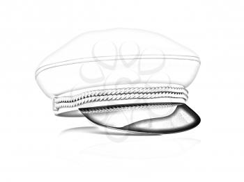 Marine cap on a white background