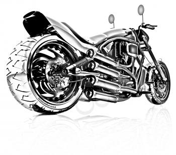 abstract racing motorcycle concept