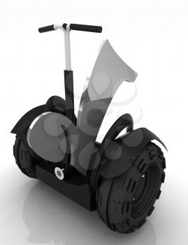 The best choice personal and ecological transport on a white background