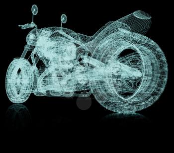 3d sport bike background