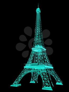 3d Eiffel Tower render