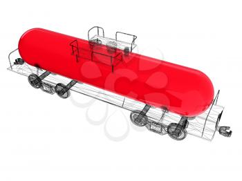 3D model cistern car