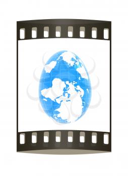 Global Easter on a white background. The film strip