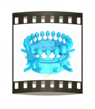 Crown for a Royal King Cartoon. The film strip