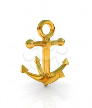 Gold anchor