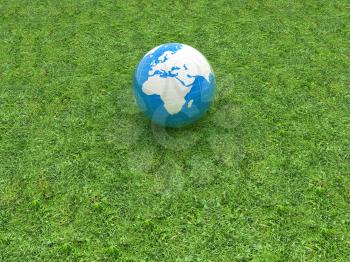 earth on a green grass