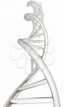 DNA structure model on white