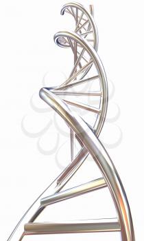 DNA structure model on white