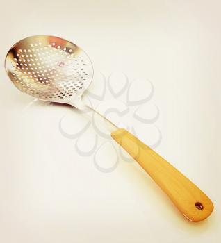 Skimmer on a white background . 3D illustration. Vintage style.