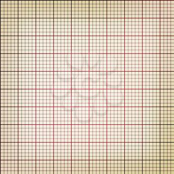 Texture of sheet of exercise book . 3D illustration. Vintage style.