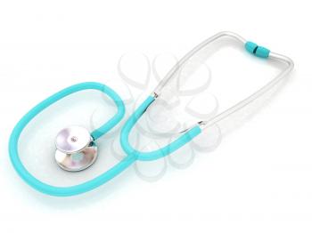 stethoscope. 3d illustration