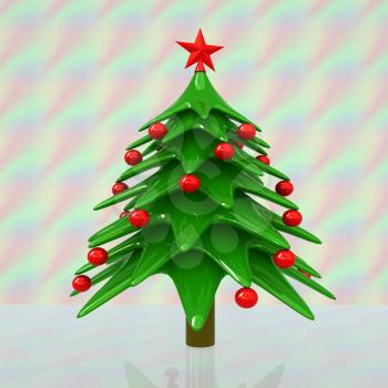 Christmas tree. 3d illustration