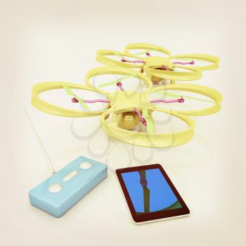 Drone, remote controller and tablet PC